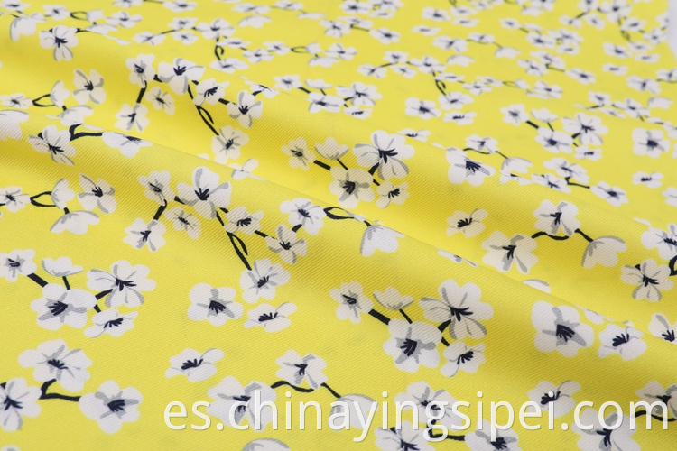 Fabricante de telas de Rayon Fabrics de sarga estampada de rayón personalizado